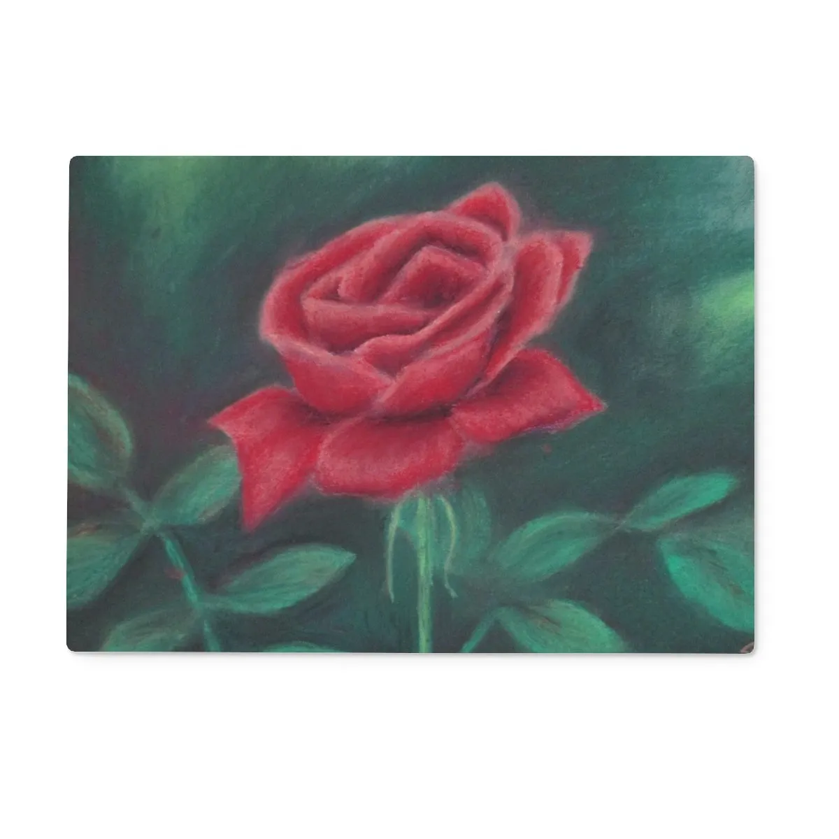 Beauty of Rose ~ Glass Chopping Board