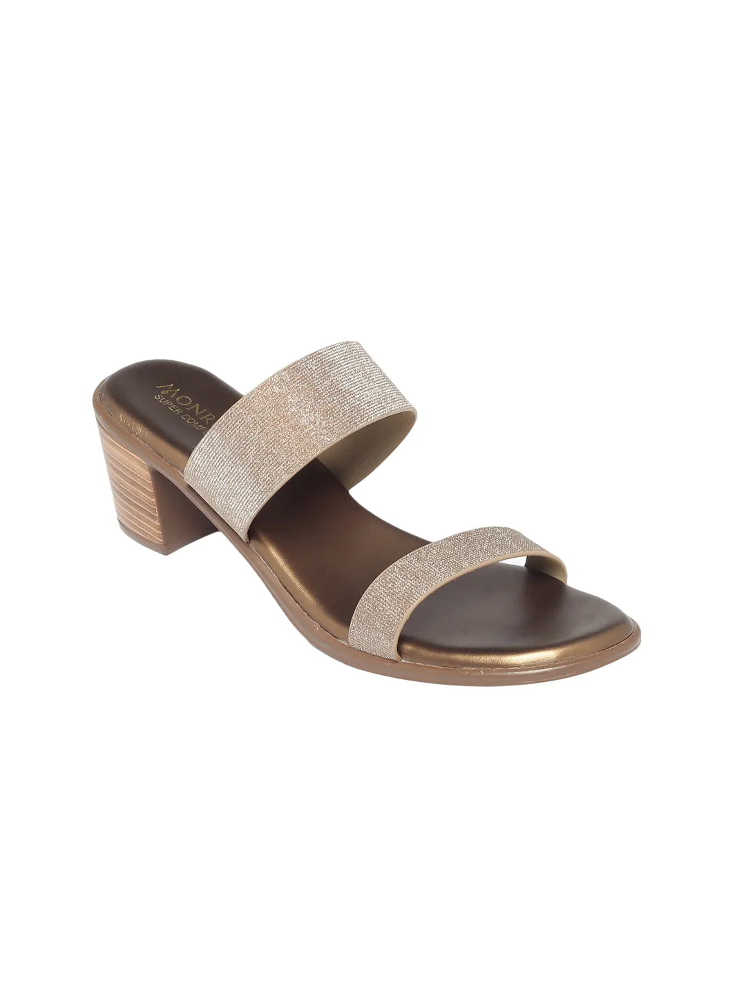 Gracie Bronze Block Heels