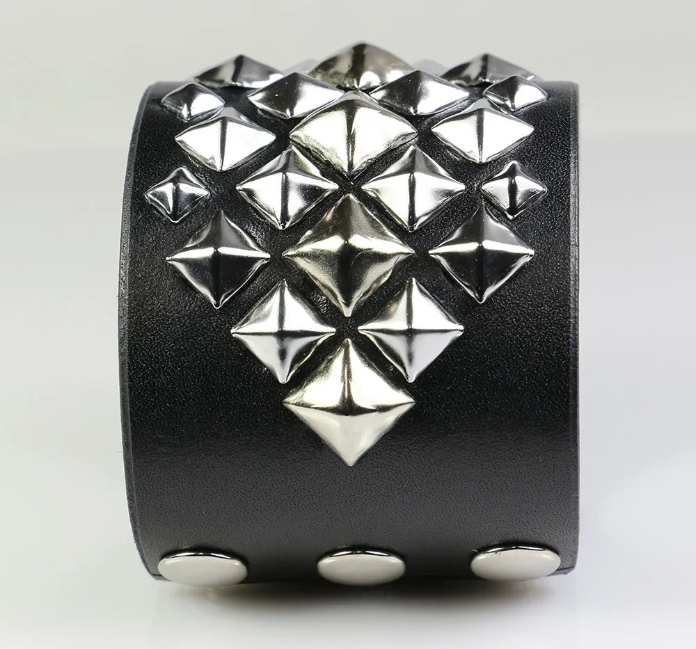 Pyramid Supreme Studded Leather Wristband