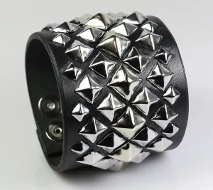 Pyramid Supreme Studded Leather Wristband