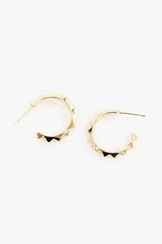 Spiked Hoop Earrings