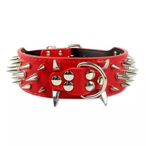 Spiked Leather Dog Collar: Stylish Accessory for Trendsetting Pets