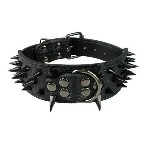 Spiked Leather Dog Collar: Stylish Accessory for Trendsetting Pets