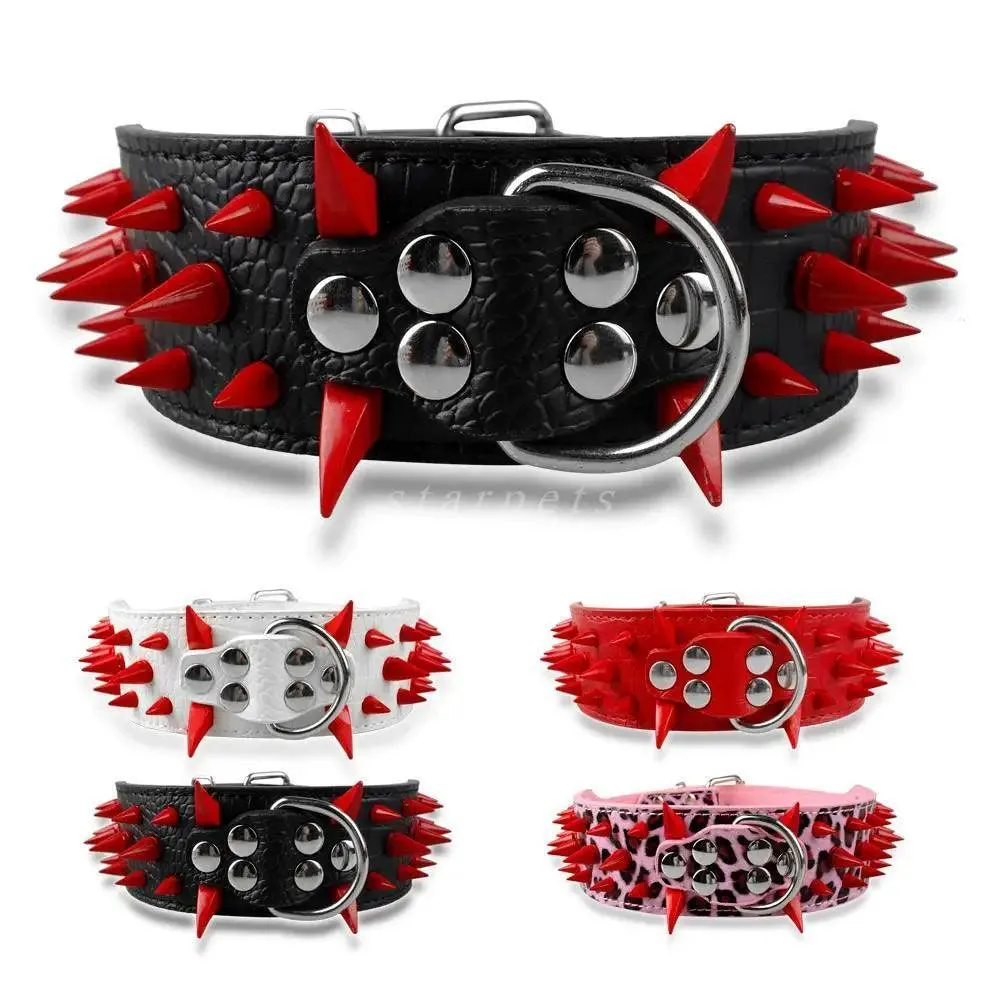 Spiked Leather Dog Collar: Stylish Accessory for Trendsetting Pets