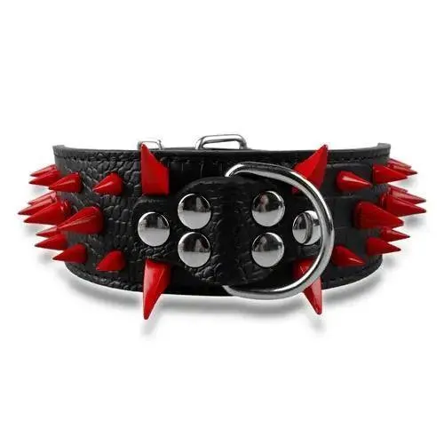 Spiked Leather Dog Collar: Stylish Accessory for Trendsetting Pets