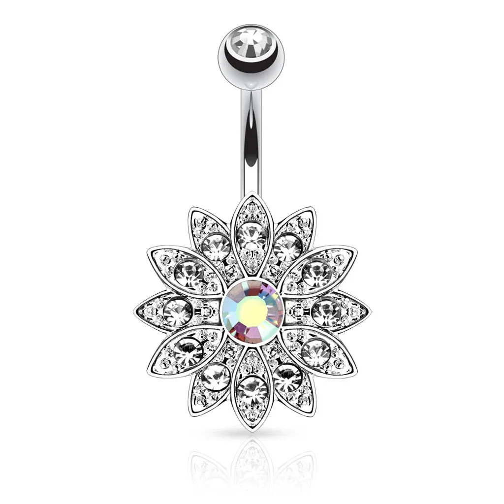 Steel Vintage Antique Flower Burst