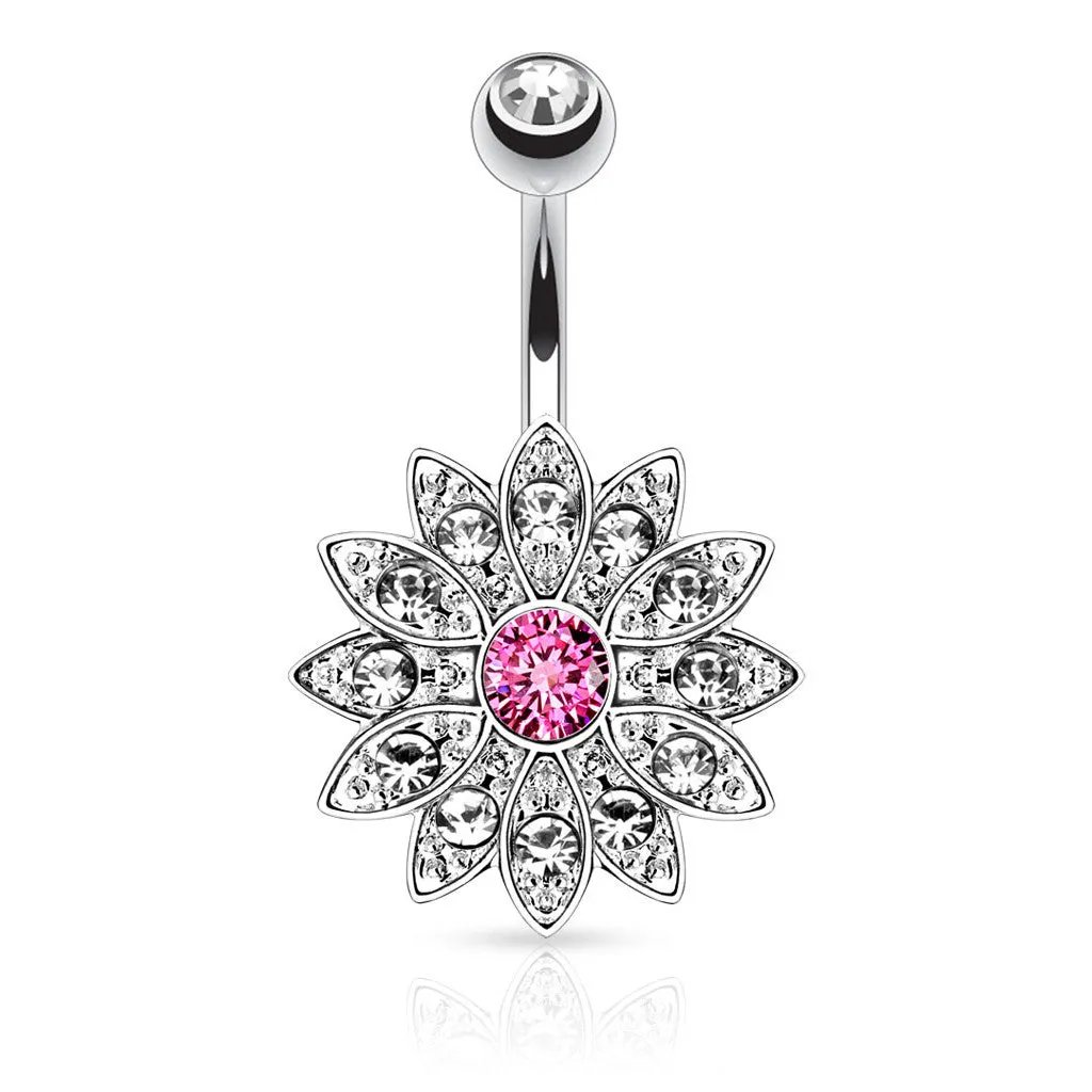 Steel Vintage Antique Flower Burst